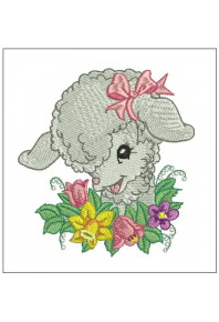 Pet080 - Sweet Vintage little lamb